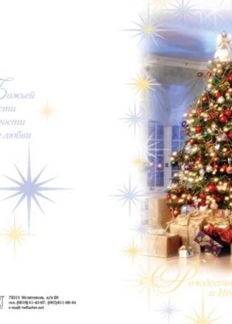 С Рождеством Христовым и Новым годом.